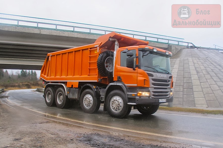 Тест-драйв: Самосвал Scania P420 CB8x4EHZ